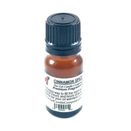Cinnamon Spice Impressive Fall Season Fragrance Oil in Amber Glass with Built in Dropper Diffusers & Burners - 10 ML/.33 OZ.