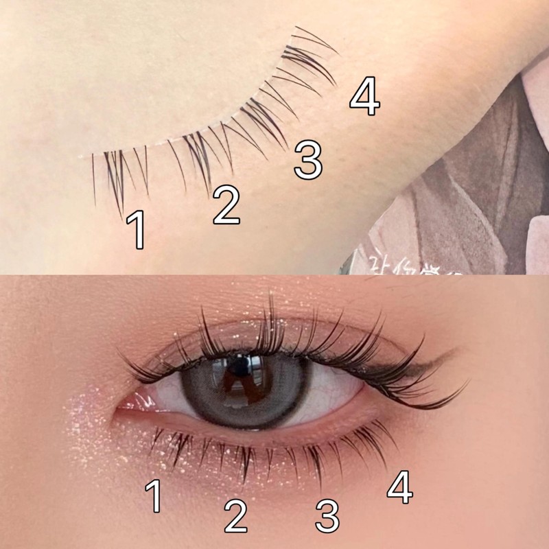 Lower Eyelashes, Partial False Eyelashes, Lower Eyelashes, Natural Eyelash Extensions,