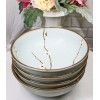 Set Of 4 Japanese Soushun Sakura Cherry Blossoms Porcelain Salad