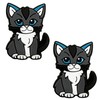 TRESSIS Tennis Racket Dampener - 2-Pack Cute Cat Design -