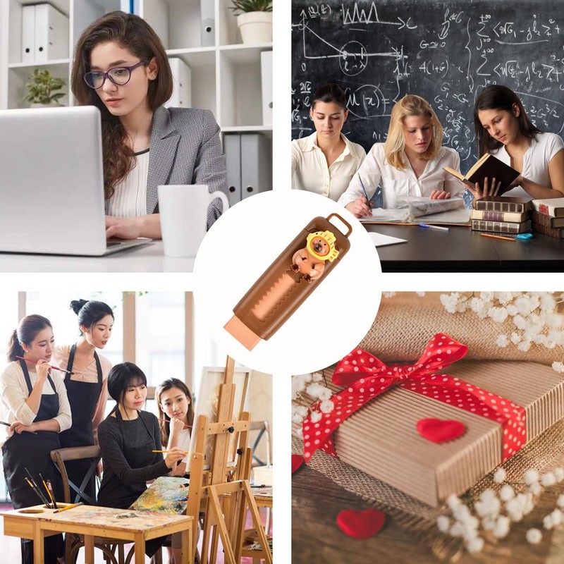 Eraser, Capybara, Stick Eraser, Pencil Eraser, Kneading Eraser, Large Capacity