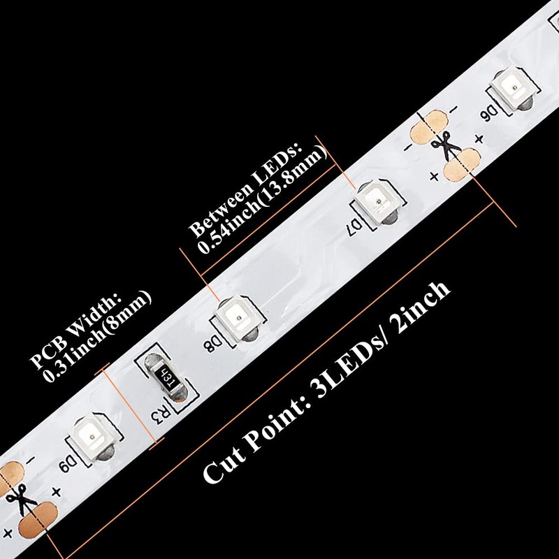 Infrared (940nm) LED Light Strip 16.4ft/Reel DC12V Single Chip Flexible