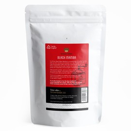 High Caffeine Strong Robusta Strongest Coffee Beans 227g - Brown Bear Black Mamba Blend - For All Coffee Machines - Our Very Strongest Coffee Ever - Extra Strong Dark Roast Crema - Strength 5