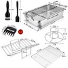 P&P CHEF Roasting Pan Set (8 PCS), 14 Inch Stainless