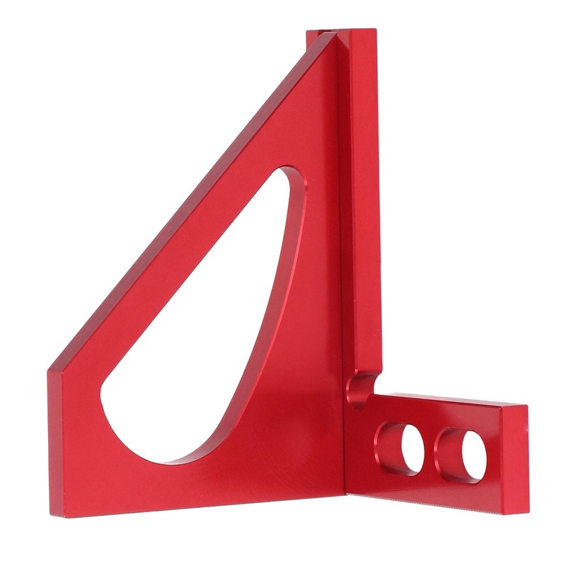 3D Mitre Angle Ruler Aluminum Alloy Professional Red 45 Degree