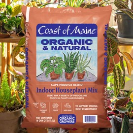 Coast of Maine (16qt) Cape Neddick Blend Organic and Natural, Indoor Houseplant Mix, Great for Indoor and Tropical Plants and Flowers