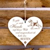 Sign Heart Saying Best Dog Airedale Terrier Decorative Wooden Sign