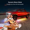 ‌Glowlendra RGB-IC Smart Underglow Lights Kit for Cars, 6Pcs Waterproof