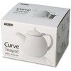 FORLIFE Curve Teapot with Infuser, 45-Ounce, Gray