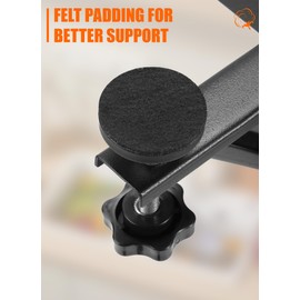 Undermount Kitchen Sink Brackets for Narrow Cabinet, Sink Support Repair Kit with Black Coating, Spacing Saving Brackets, 4 PCS