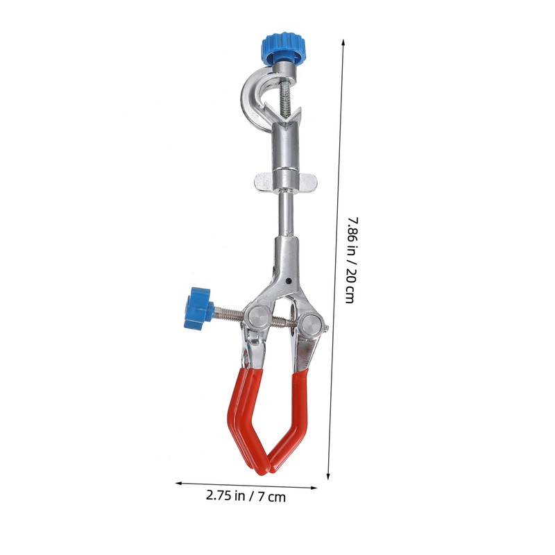 Ciieeo 1pc Three Prong Flask Clamp Beaker Holder Support Clip