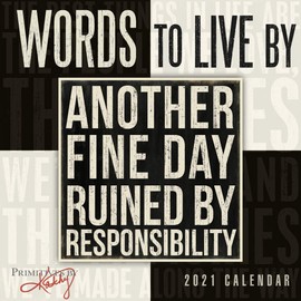 2021 Words to Live by Mini Calendar