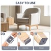 16 Pcs Chair Leg Floor Protectors Square for Hardwood Floors