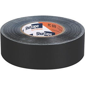 Shurtape Industrial Grade Cloth Duct Tape (PC-609): 2 in. (48mm actual) x 60 yds. (Black)