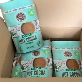 Coconut Cloud: Dairy-Free Instant Hot Cocoa Mix | Shelf Stable Made in Colorado from Premium Coconut Milk Powder (Vegan, Non-GMO, Gluten Free), Peppermint Cocoa, 12 Pouches Bulk