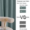 JSFLY Jacquard Linen Curtains 84 inch Length 2 Panels Thick