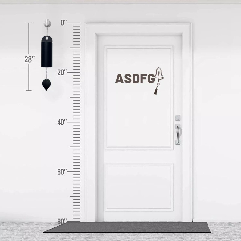 ASDFG Deep Resonance Serenity Bell Large Metal Cylinder Wind Chimes