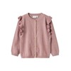 NAME IT Girls' Nmfabinne LS Knit Card Noos Cardigan, mauve