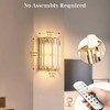 Keep Shinning Gold Battery Operated Wall Sconces Set of Two,