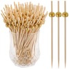 200 Pcs Cocktail Picks, 4.7 Inch Toothpicks for Appetizers, Bamboo