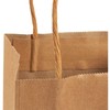 Juvale Mini Gift Bags with Handles - Brown Paper Party