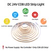 UVTaoYuan LED Strip Lights 24V COB LED Warm 3000K Super