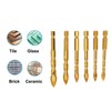 6Pcs Cross Spearhead Drill Bit Carbide Hex Shank Drilling Tool