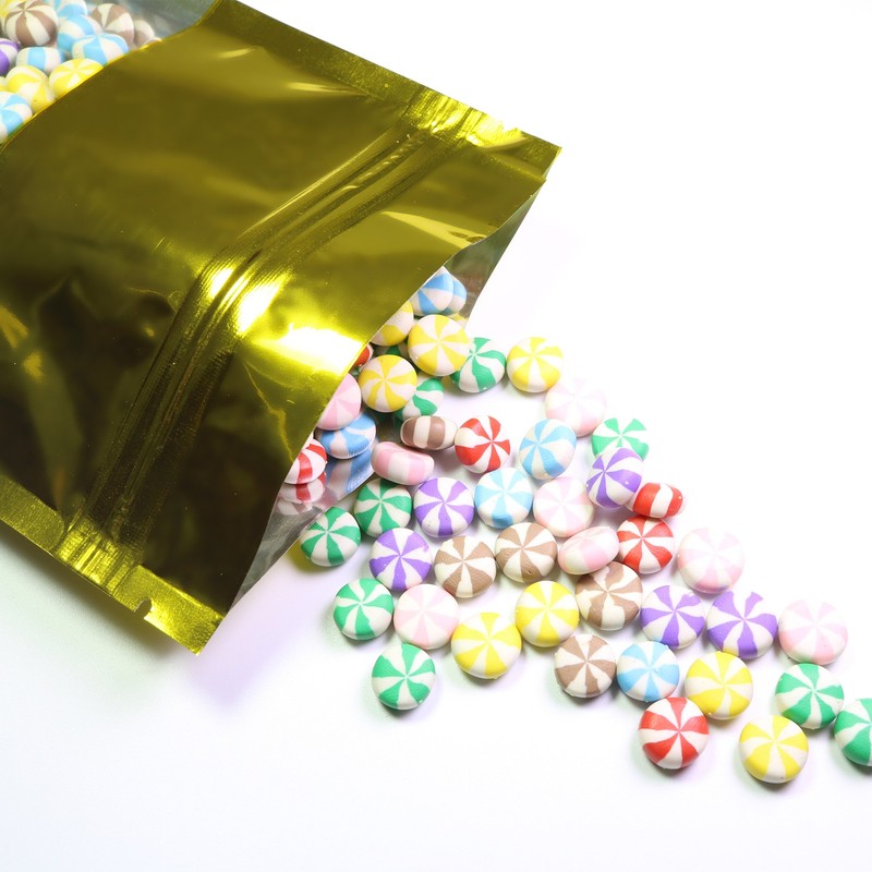 QQ Studio 100 bolsas de aluminio Mylar de colores brillantes