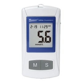 Medidor Portátil De Colesterol Total Mission Ultra - Acon Color Blanco/Azul