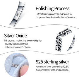 KUNSIR 925 Sterling Silver Rings for Women, True Love Knot Rings, for Fingers, Spring Rings, Jewellery Gifts, Crossed Rings for Women, with Cubic Zirconia, Size R1