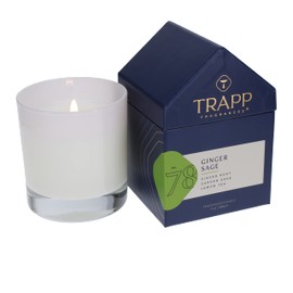 Trapp - No. 78 Ginger Sage - 7 oz. House Box Candle - Aromatic Home Fragrance with Fresh Scent of Ginger Root, Garden Sage, & Lemon Tea Notes - Petrolatum Wax