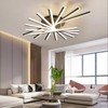 LYNICESHOP Dimmable LED Ceiling Light, 47.2" Modern Pendant Light, Remote-Controlled