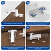 RIAUOR Child Safety Door Top Lock - Adjustable Child Proof