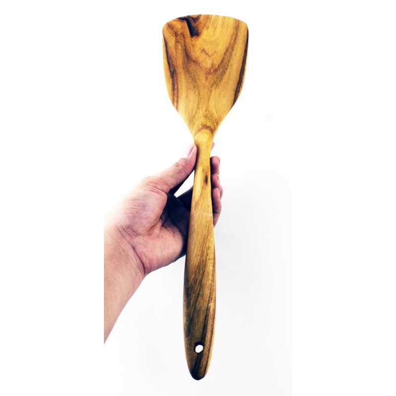 Teak Wood Kitchen Utensil Set 2-Piece Set Ergonomic Design Stylish