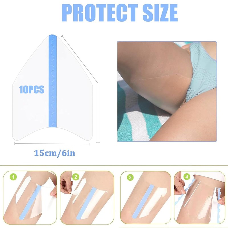 WOLAIYE Thigh Inner Anti Chafing Sticker,Thighs Prevention Anti Friction Pad,Invisible