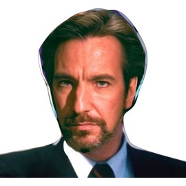 Alan Rickman as Hans Gruber  72" Tall Life Size Cardboard Cutout Standee