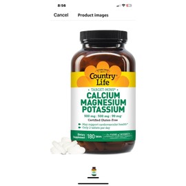 Country Life Calcium Magnesium Potassium 90 Tablet