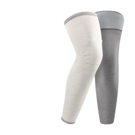 JIAHG Kniebandage für Männer und Damen Knieschützer für Kniebandagen mit Verstellbarer Klettverband Wärme Knieschoner Thermo Knieorthesen Warme Kaltes Knie Kniemanschette (Grau, XL)