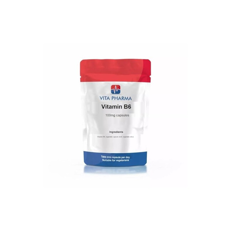 VITA PHARMA Vitamin B6 100mg 30 Capsules