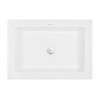Swiss Madison SM-VS282 Voltaire Wide Rectangle Vessel Sink, Glossy White