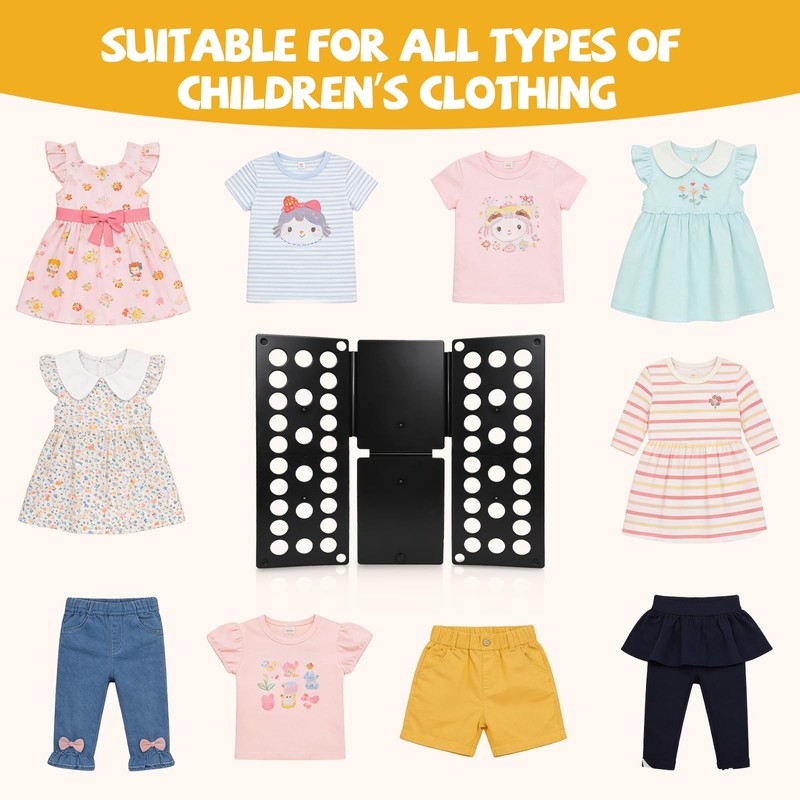 Kids Clothes Folding Board for Kids Ages 1–7 (Up to