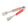 Genware NEV-577-08R Buffet Tongs with Plastic Handle, Red