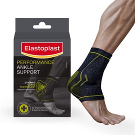 Elastoplast Advanced Performance Ankle Support, Ankle Brace with Dynamic Guard Technology Protects Weak/Injured Ankles, Ankle Compression Size S/M, Fits Left or Right Ankle, Class 1 Medical Device