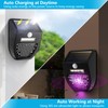 Bug Zapper Outdoor 2 Pack, RECHOO Upgraded 2-in-1 Solar Bug