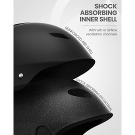 OutdoorMaster Kelvin Ski Helmet - Snowboard Helmet for Men, Women & Youth (Black,M)