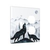Spshian Light Switch Cover Plate Black White Ink Forest Wolf