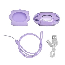 Translator Earbuds Bluetooth 5.3 144 Languages Stereo Clip On Translation Earphones with Digital Dsiplay for Music Call Purple