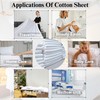 Amour Càlin White Pillow Cases 4 Pack- Cotton Blend White