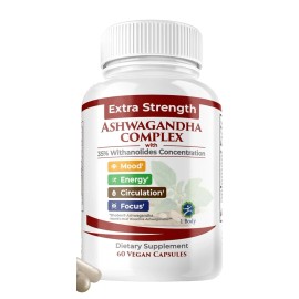 1 Body Ashwagandha Complex 60 Capsules with Shoden Stress Relief Focus