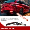 KENRTIR Red LED Rear Bumper Reflector Light Brake Sequential Turn